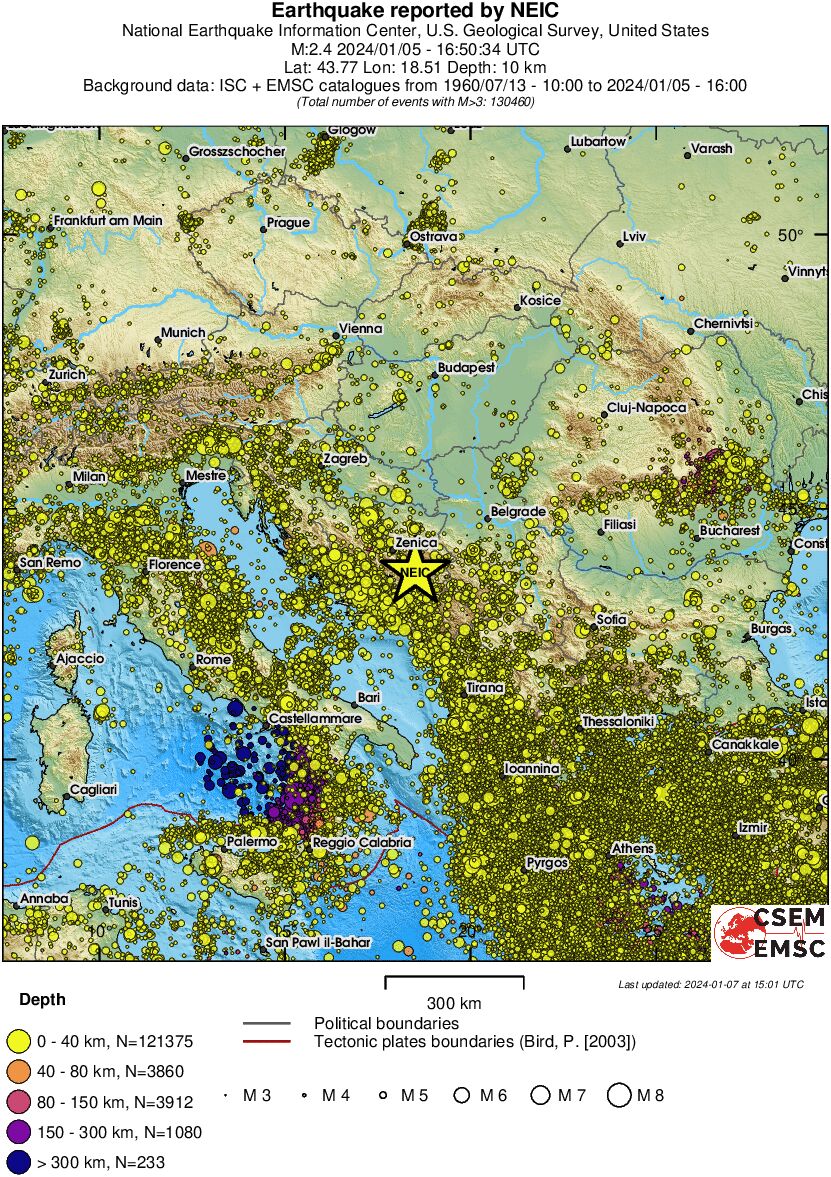 wide historical seismicity