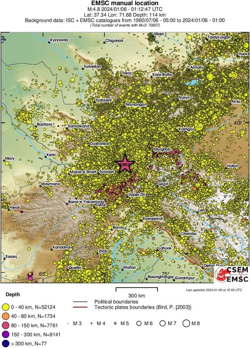 wide historical seismicity
