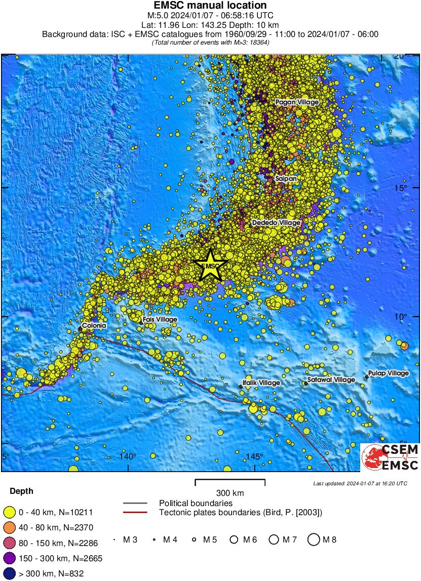 wide historical seismicity