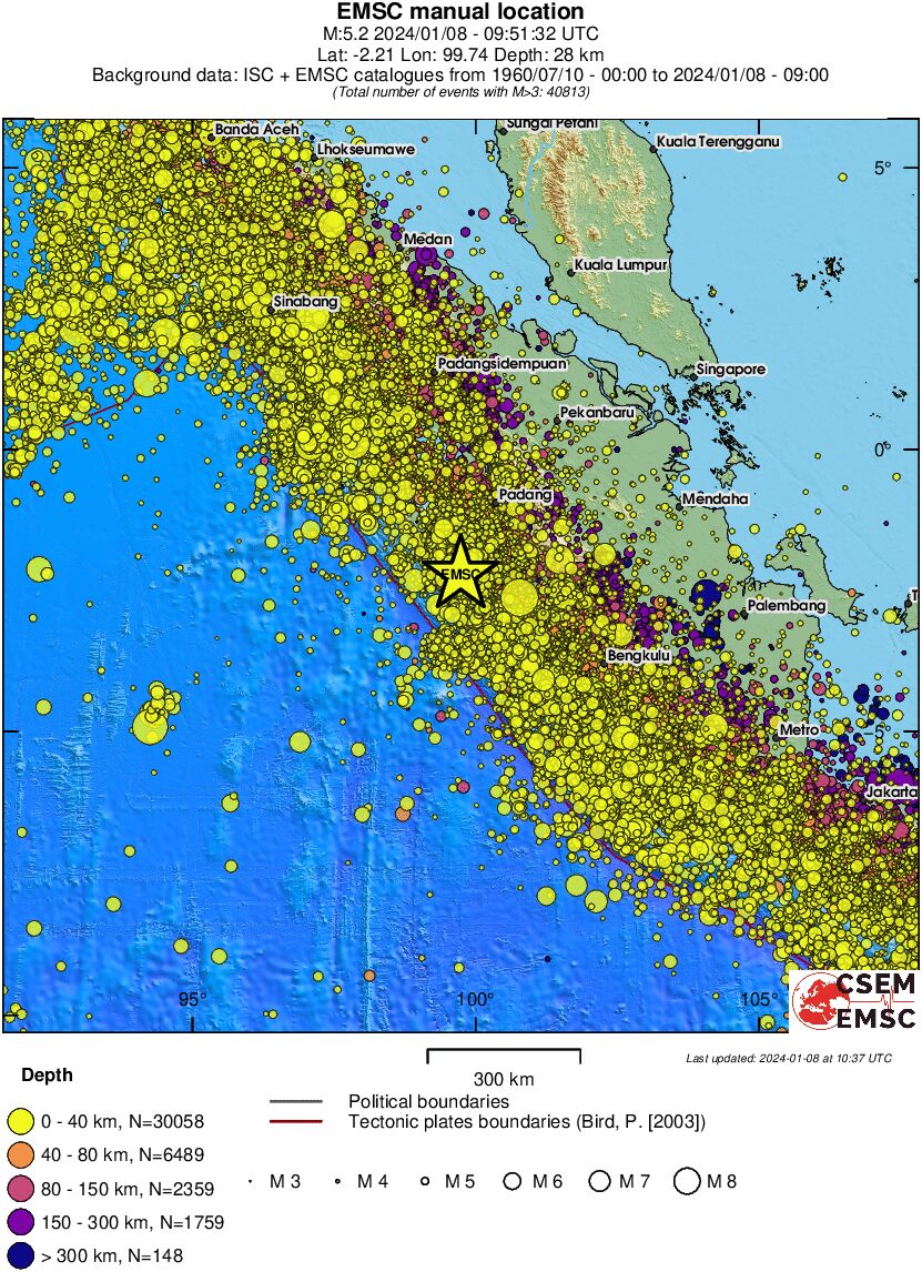 wide historical seismicity