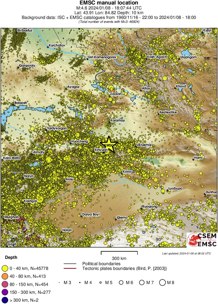 wide historical seismicity