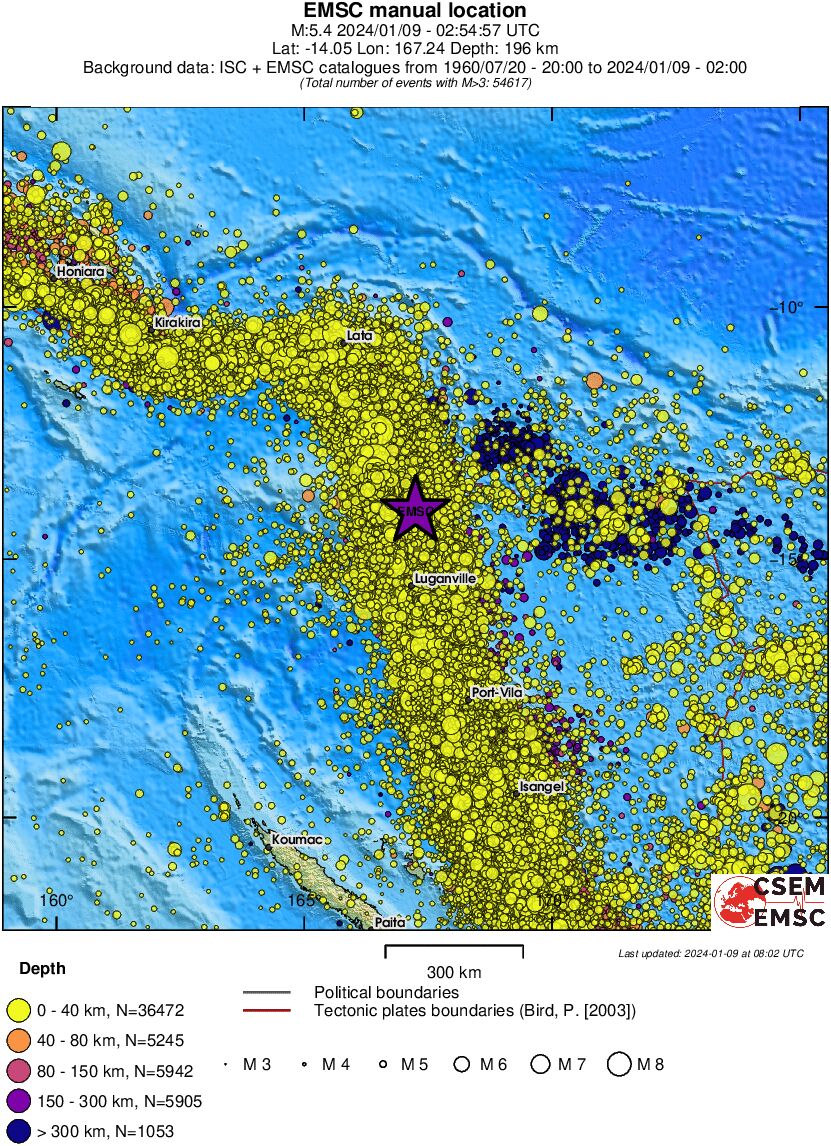 wide historical seismicity
