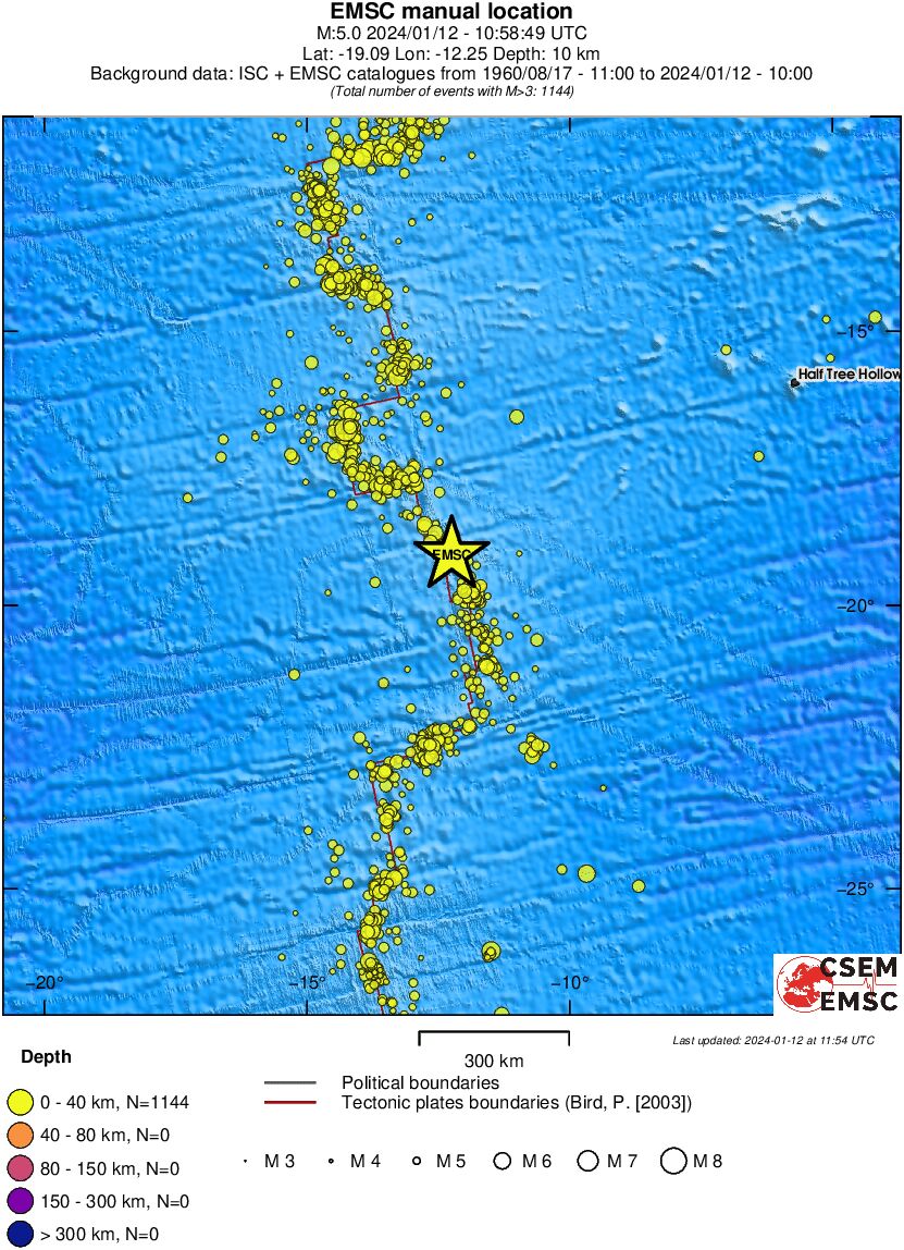 wide historical seismicity