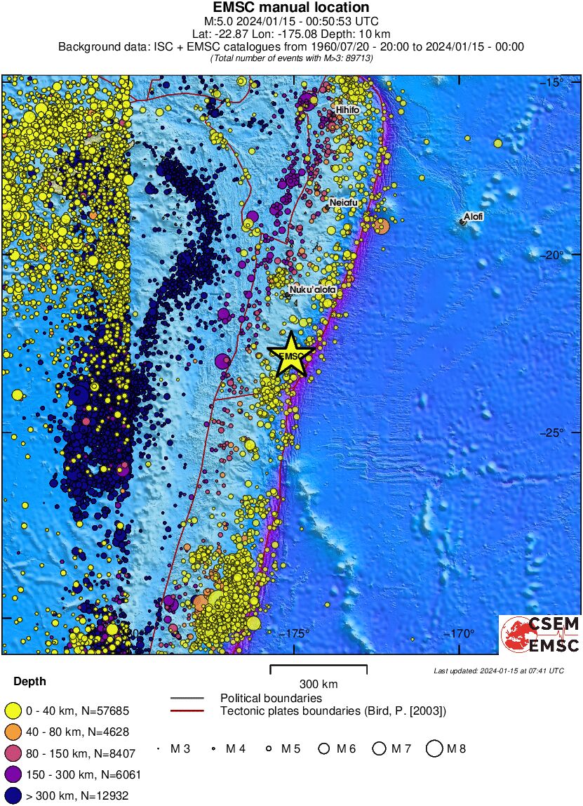 wide historical seismicity
