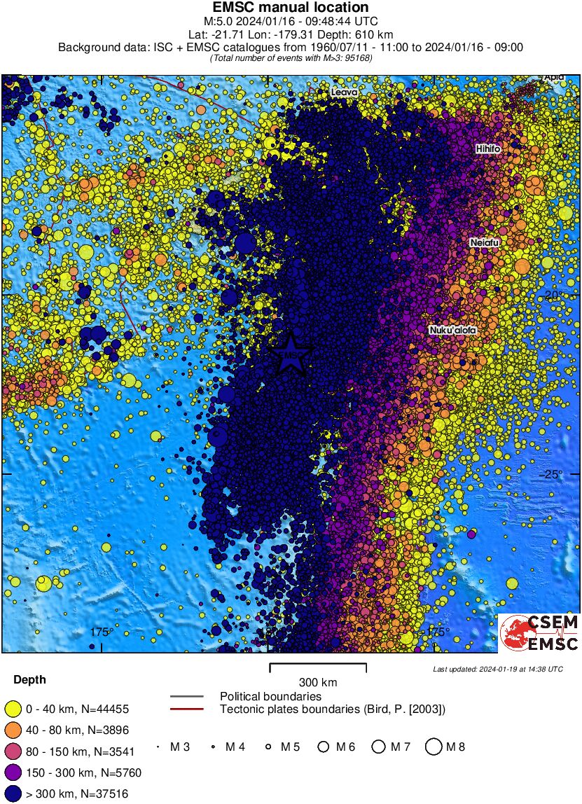 wide historical seismicity