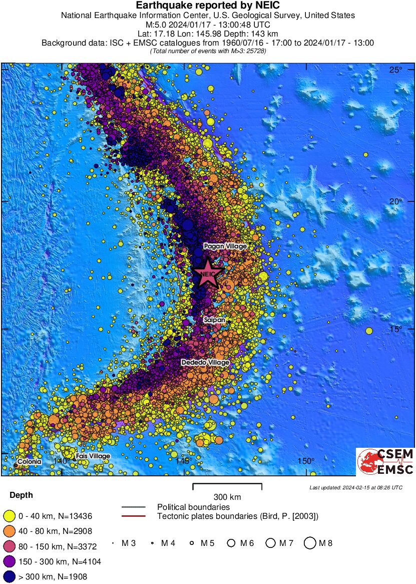 wide historical seismicity