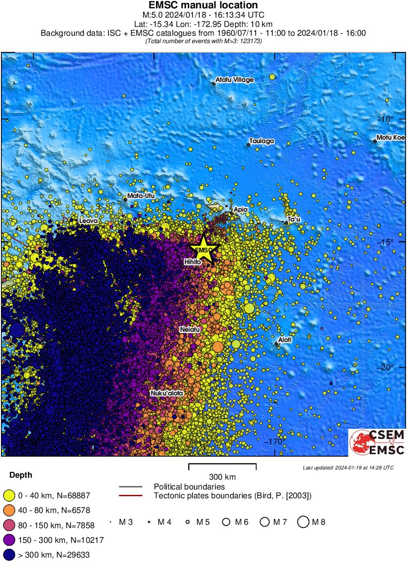 wide historical seismicity