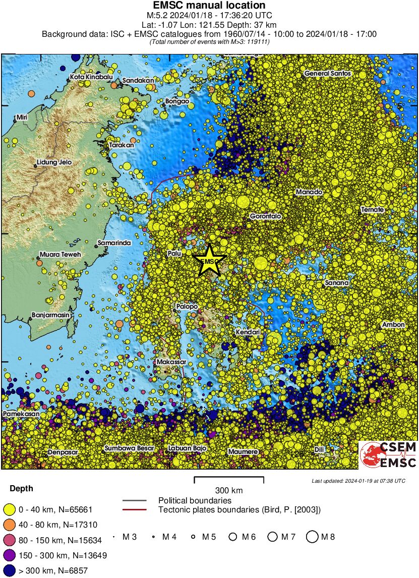 wide historical seismicity