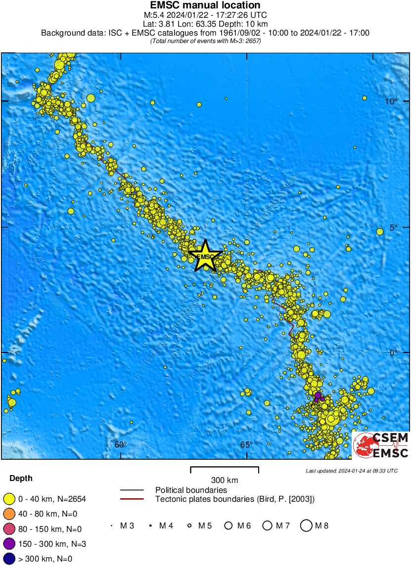 wide historical seismicity