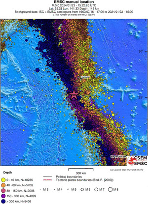 wide historical seismicity