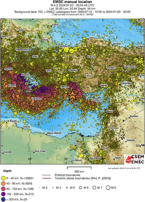 wide historical seismicity