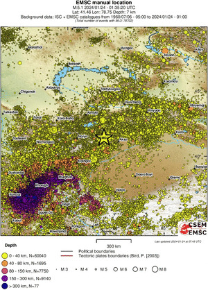 wide historical seismicity
