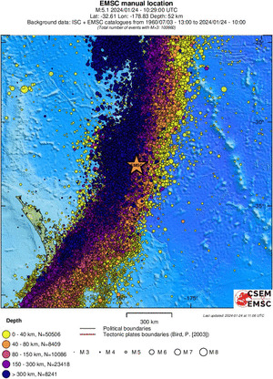 wide historical seismicity