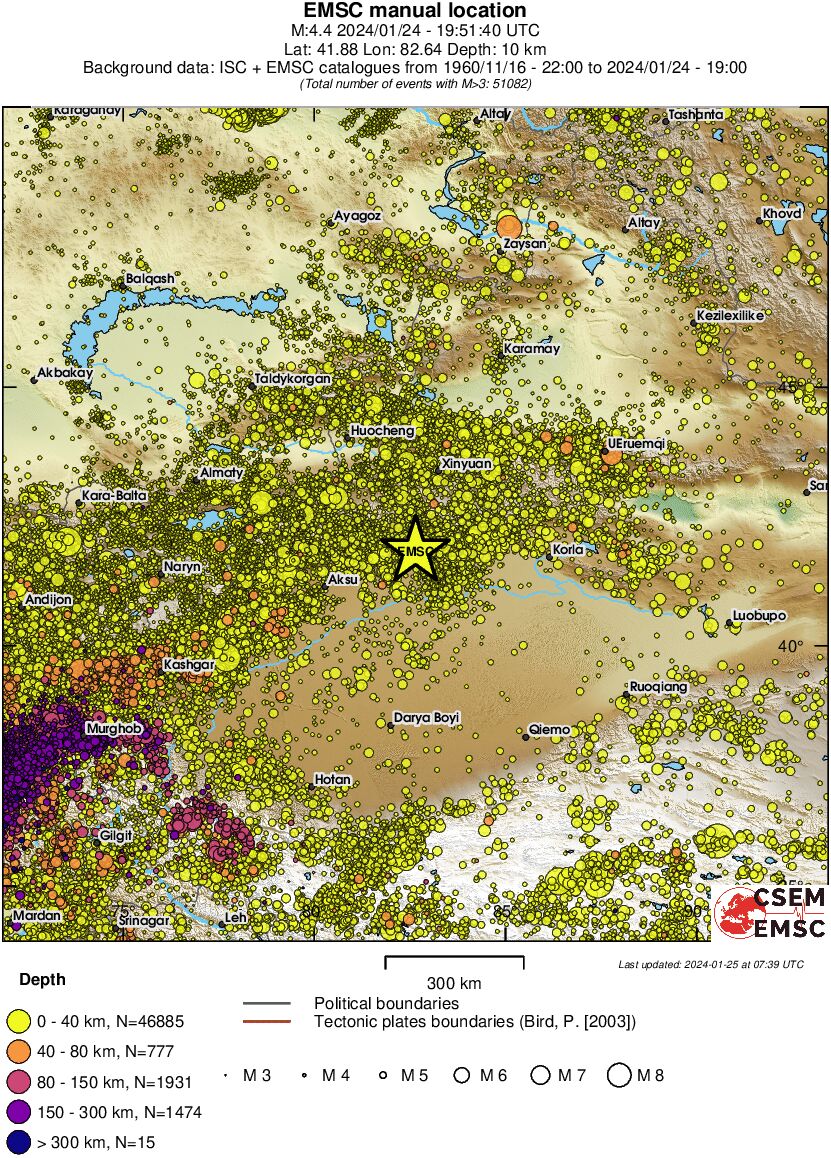 wide historical seismicity