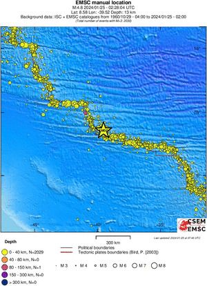 wide historical seismicity