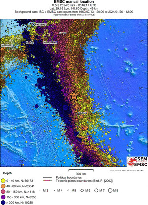 wide historical seismicity