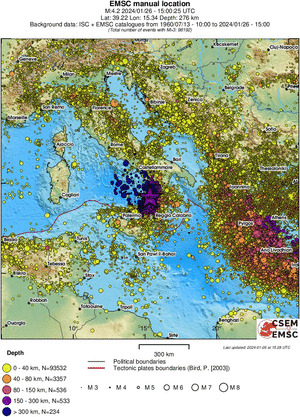 wide historical seismicity
