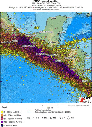 wide historical seismicity