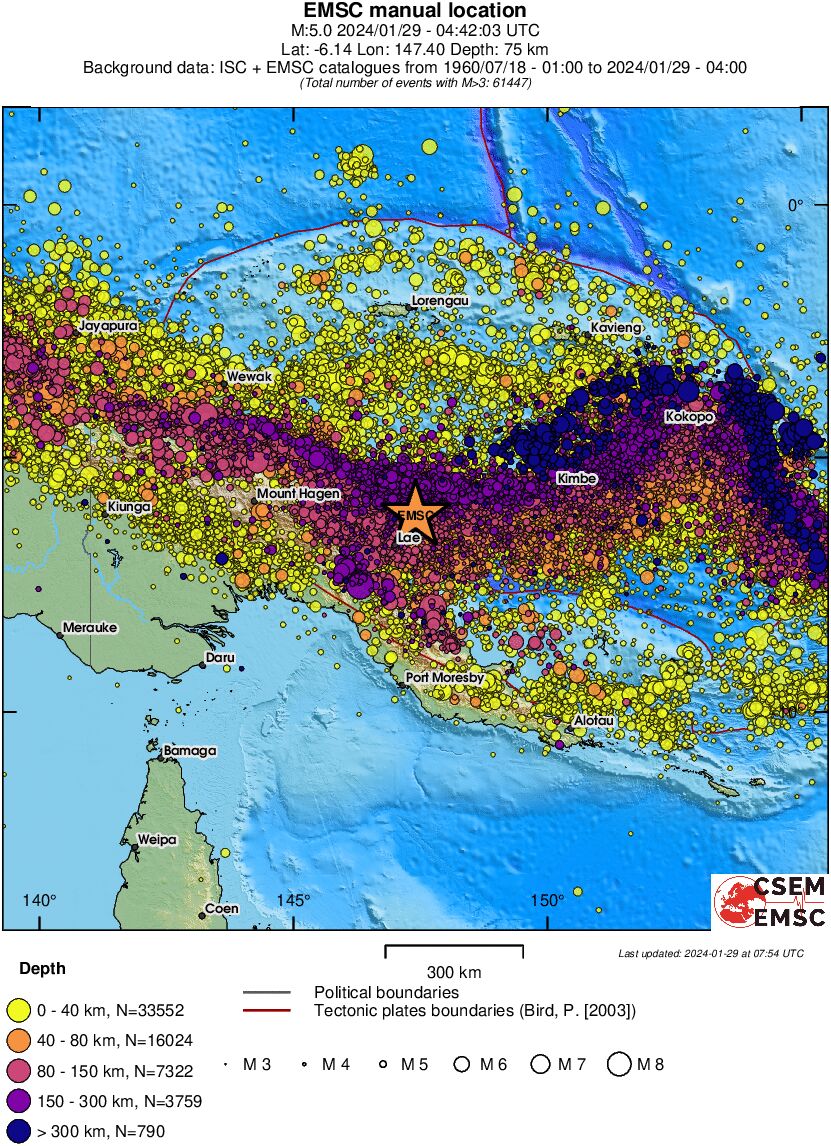 wide historical seismicity