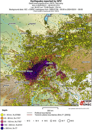 wide historical seismicity