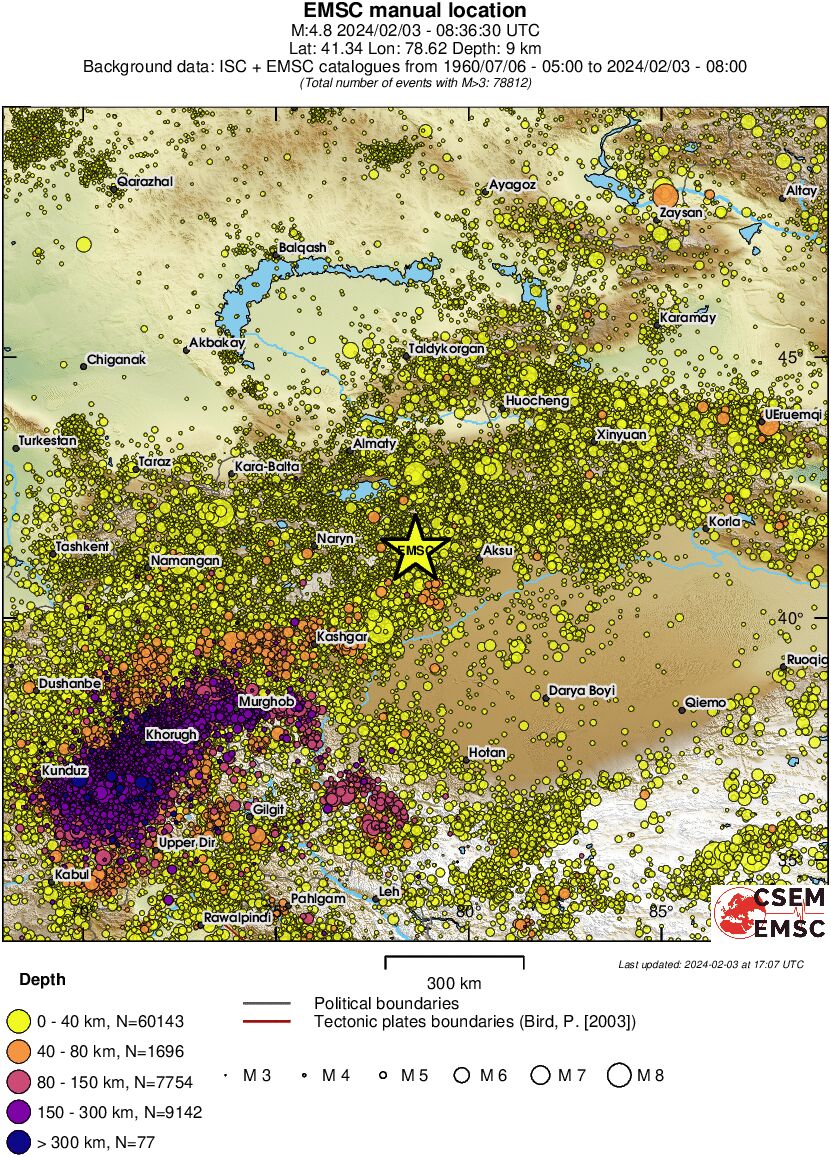 wide historical seismicity