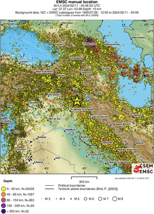 wide historical seismicity