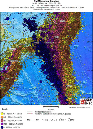 wide historical seismicity