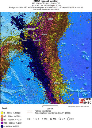 wide historical seismicity