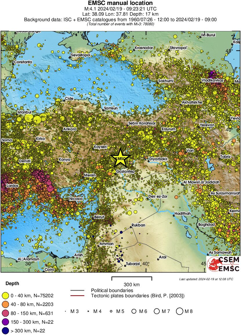 wide historical seismicity