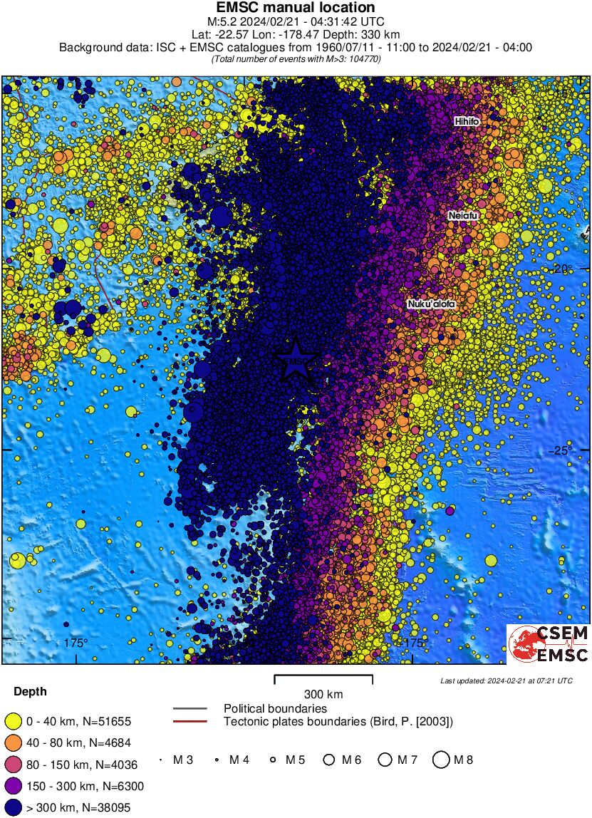 wide historical seismicity