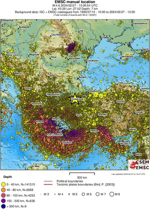 wide historical seismicity