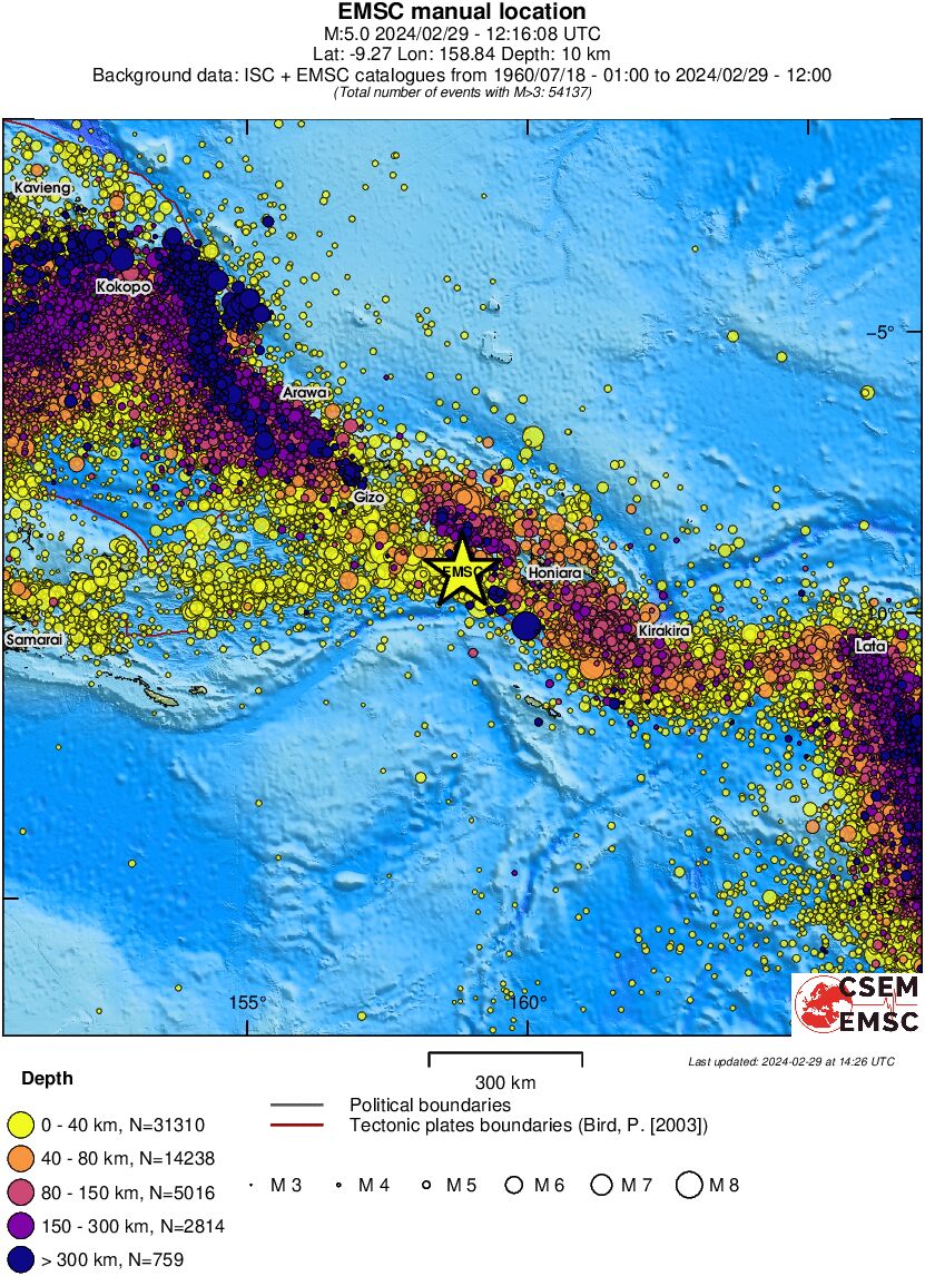 wide historical seismicity