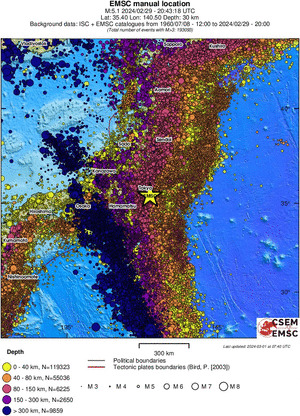 wide historical seismicity