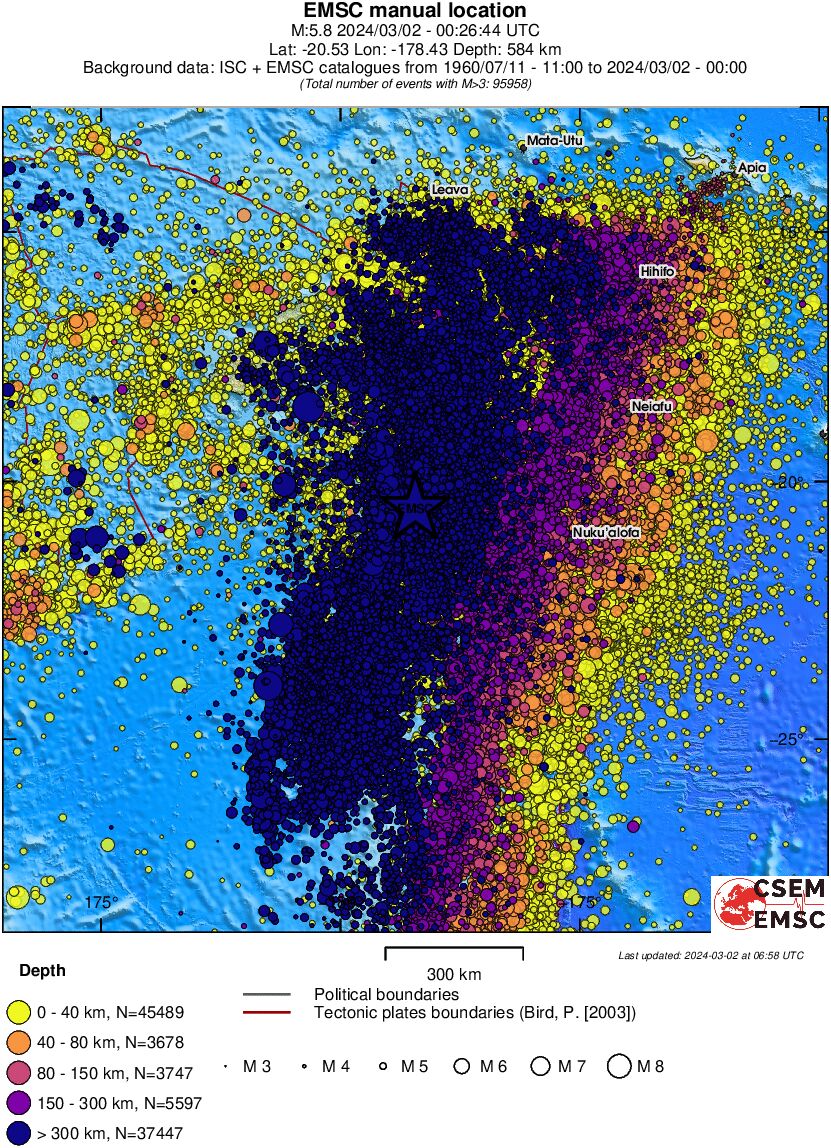 wide historical seismicity