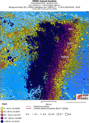 wide historical seismicity