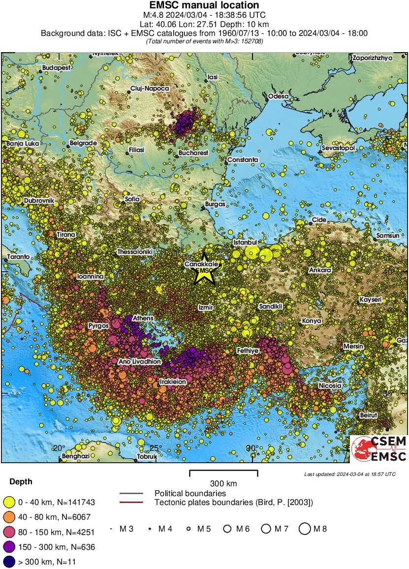 wide historical seismicity
