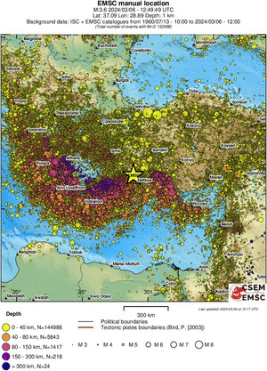 wide historical seismicity