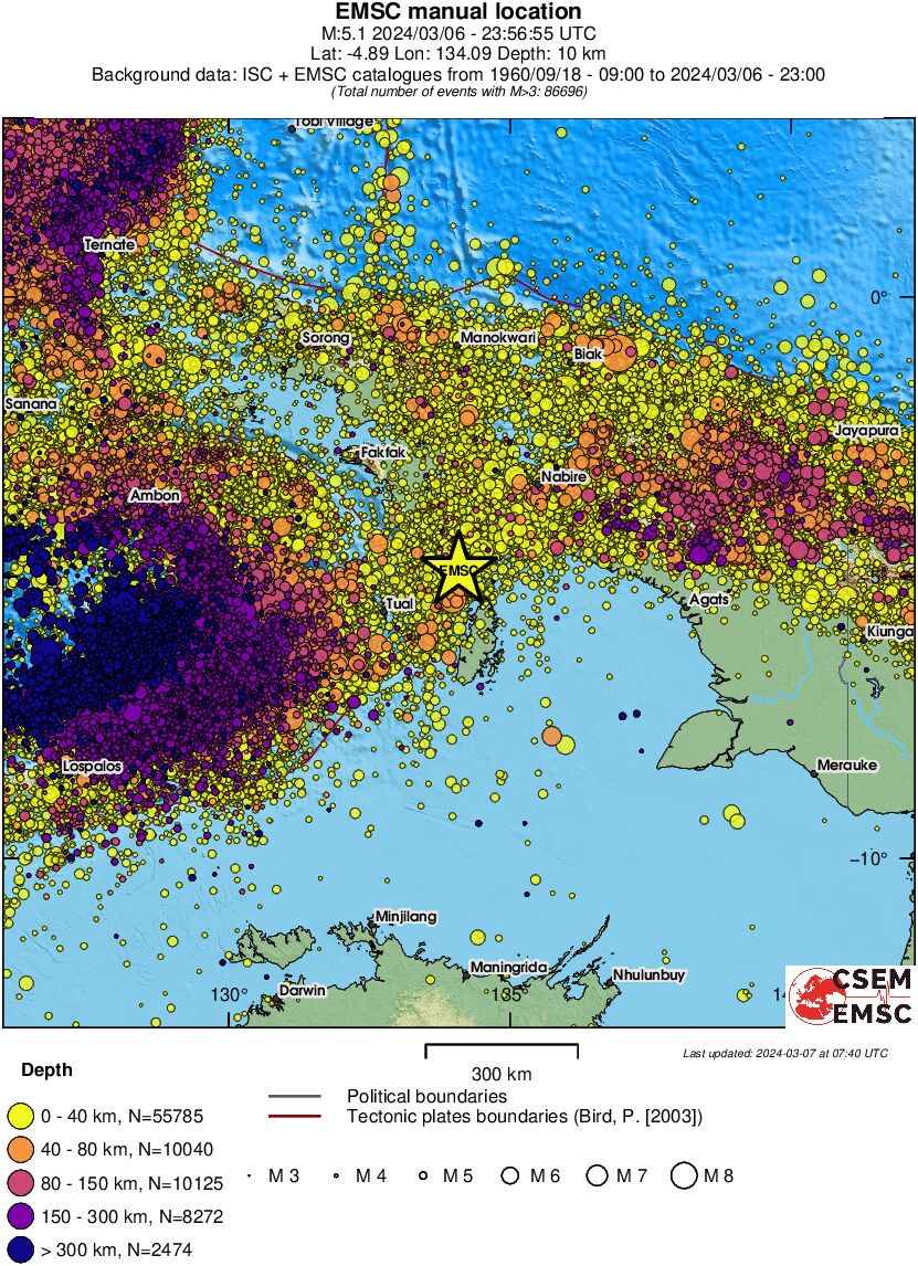 wide historical seismicity