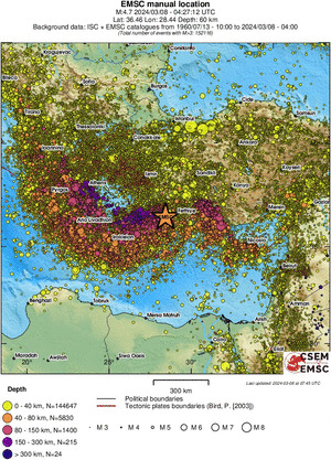 wide historical seismicity