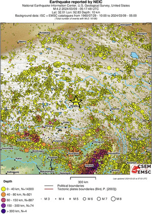 wide historical seismicity