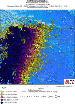 wide historical seismicity