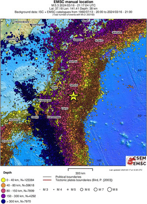 wide historical seismicity