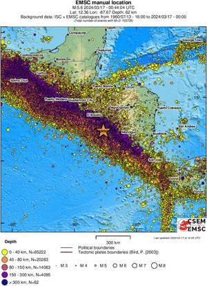 wide historical seismicity