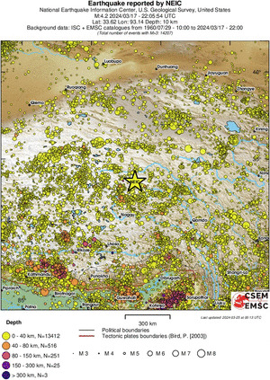 wide historical seismicity