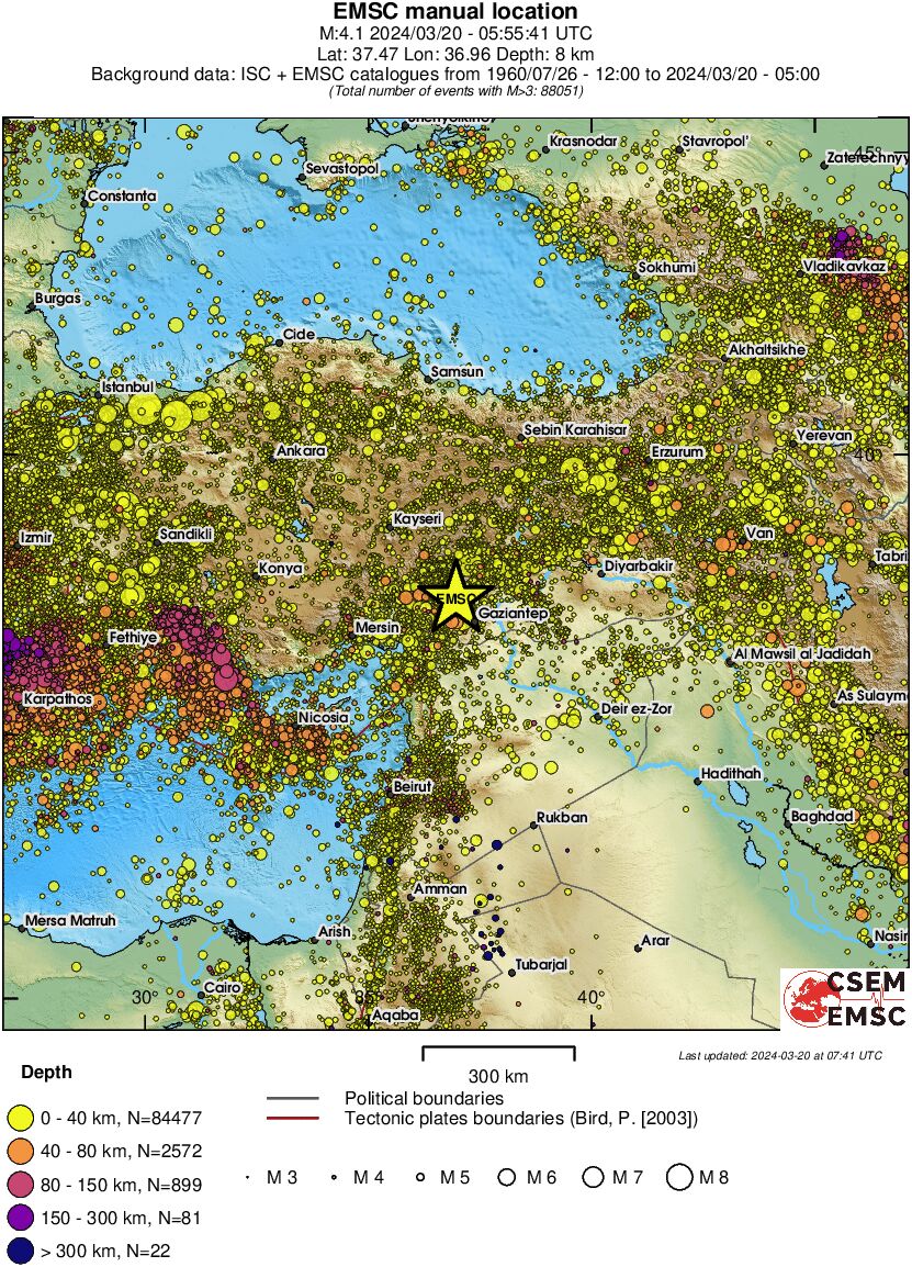 wide historical seismicity