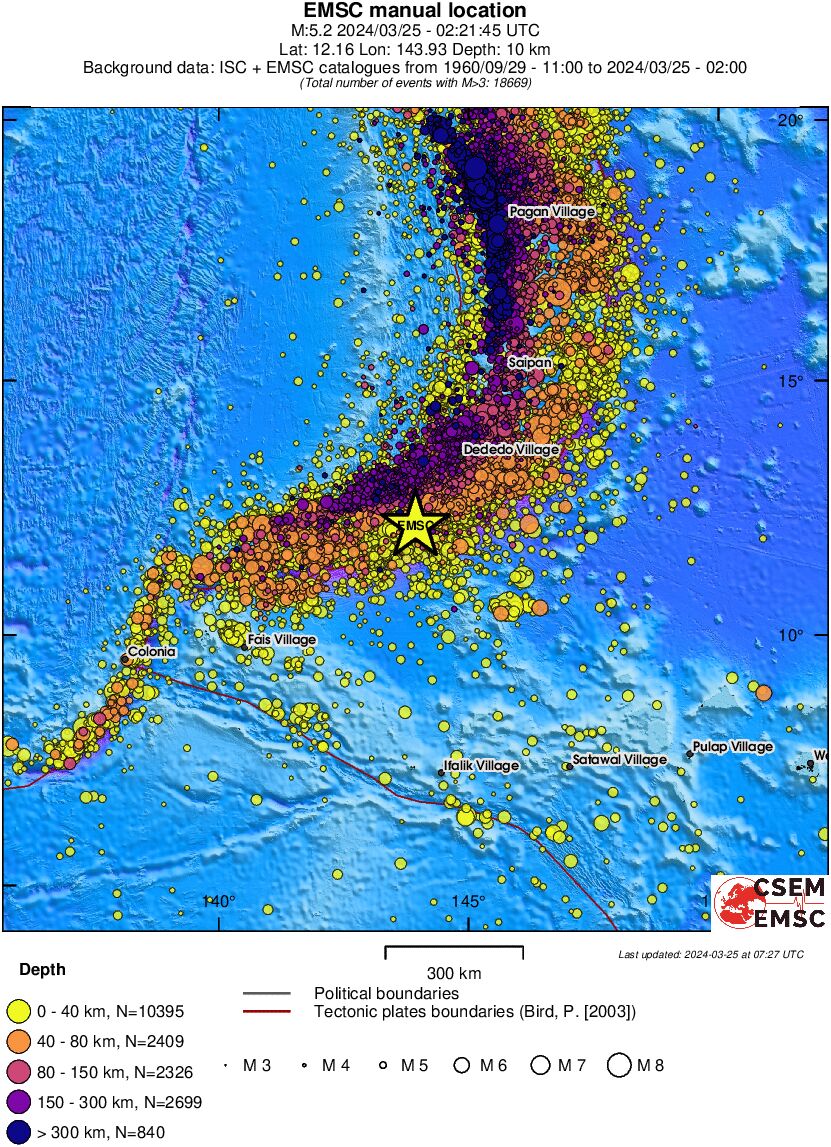 wide historical seismicity