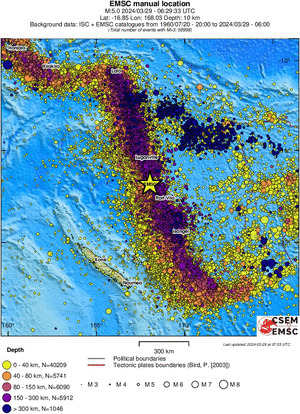 wide historical seismicity