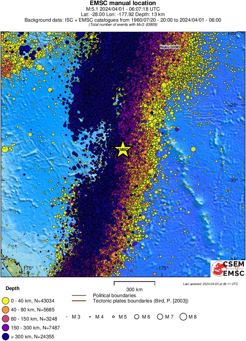 wide historical seismicity