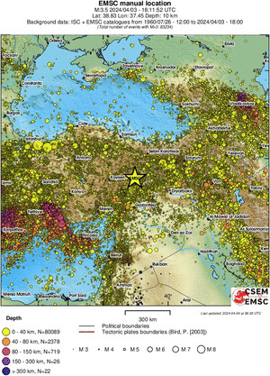 wide historical seismicity