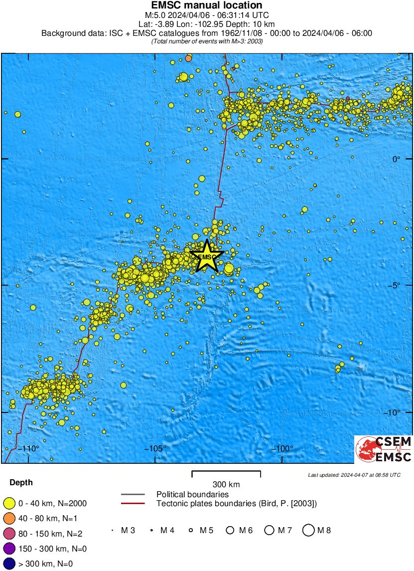 wide historical seismicity